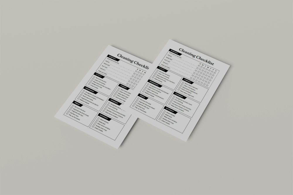 Home Reset Cleaning Checklist