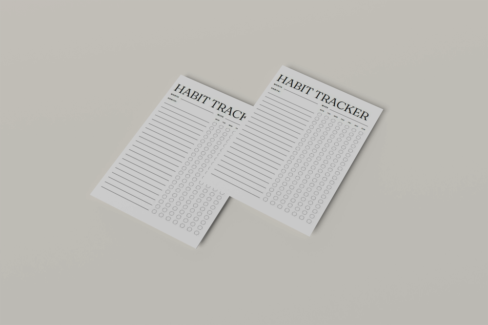 Habit Building Tracker Worksheet