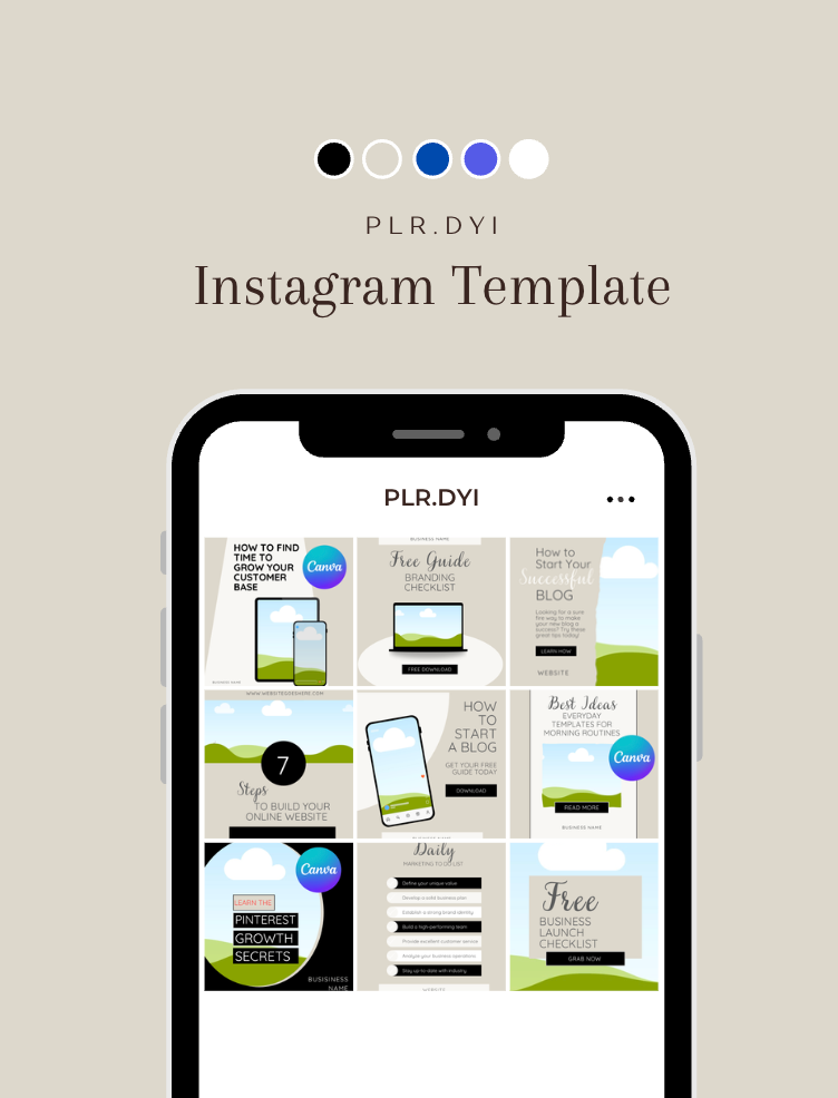 Instagram Growth PLR Template