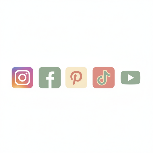 Social media planning workspace designed for audience growth and content creation