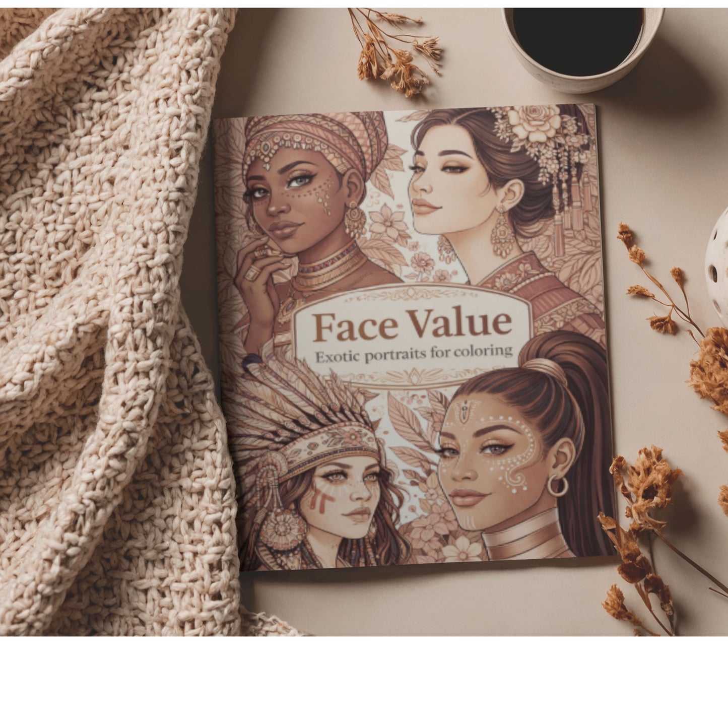 Face Value: Exotic Portraits for Coloring