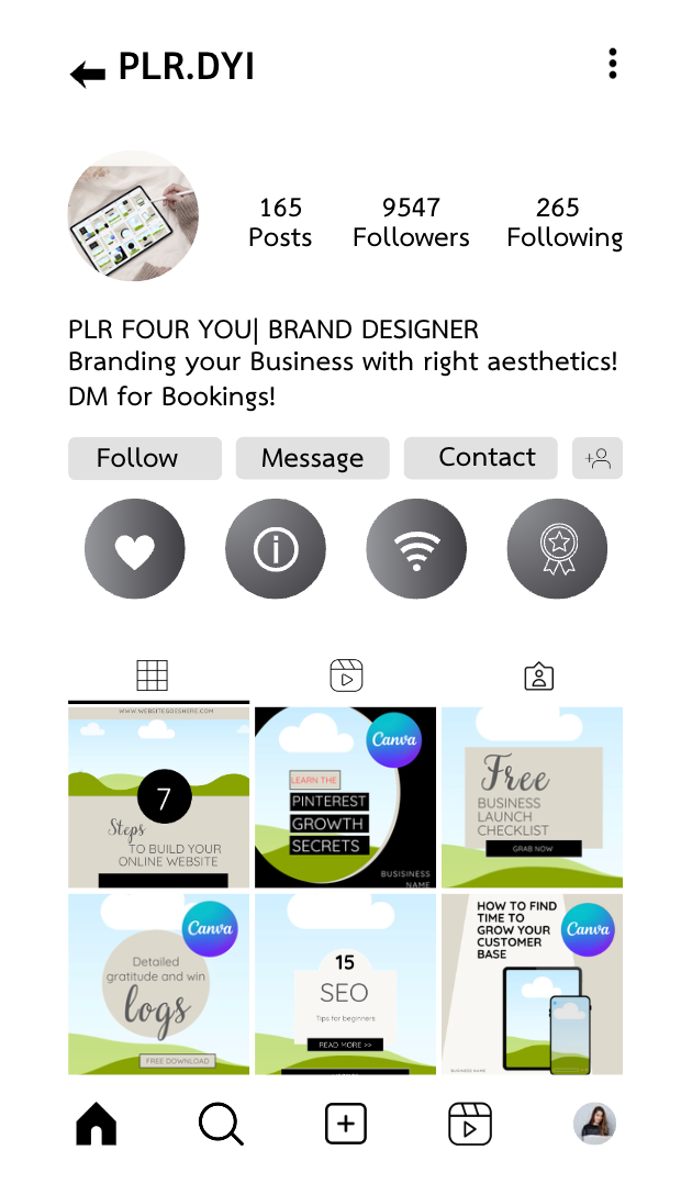 Instagram Growth PLR Template