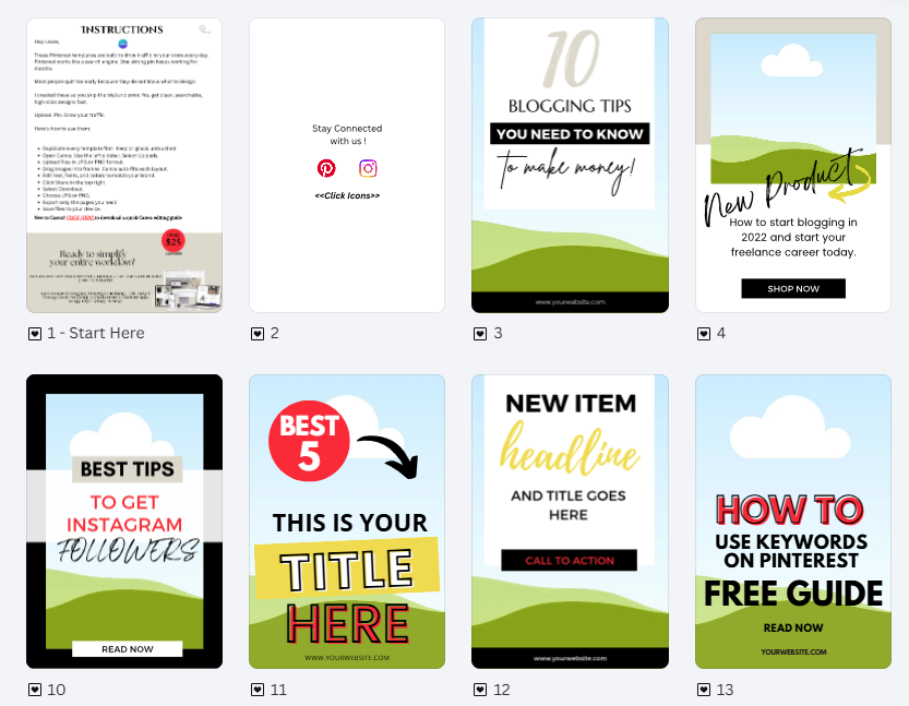 Pinterest Growth Template for Strategic Brand Visibility