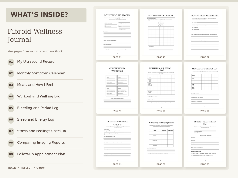 Fibroid Wellness Journal: A Six-Month Guided Workbook